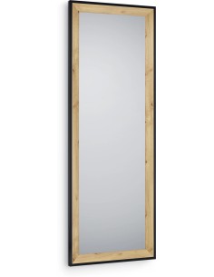 Miroir mural Branda 50x150 cm bois et noir grand format design