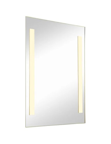 Miroir LED Lina 50x70 cm argenté éclairage intégré