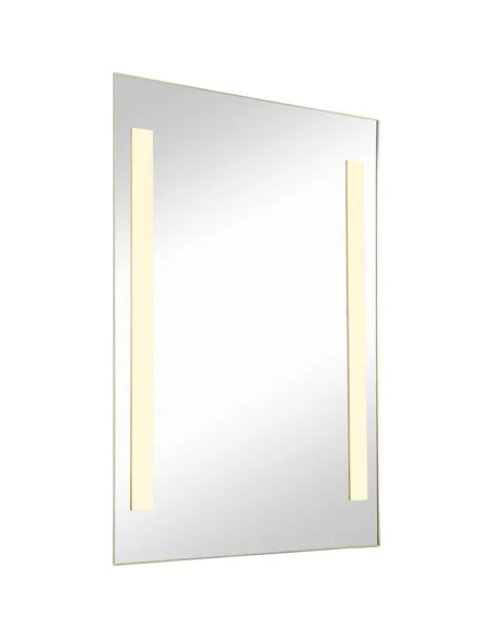 Miroir LED Lina 50x70 cm argenté éclairage intégré