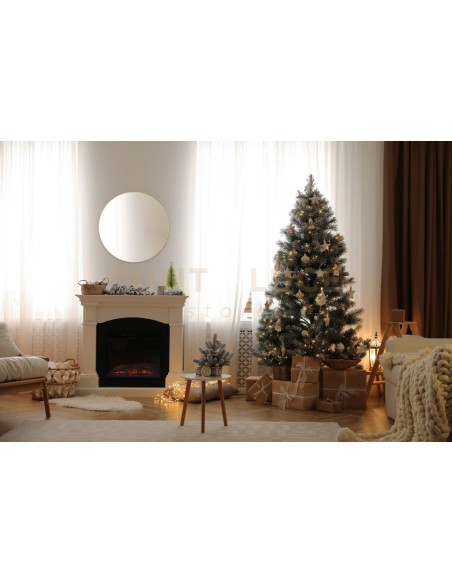 Miroir mural rond doré Britney 80 cm décoration salon chambre entrée