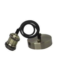 Suspension vintage Optonica E27 bronze design intérieur élégant câble 1m