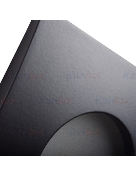 Support spot Led encastrable noir carré étanche Qules - Kanlux Leluminaireled.com