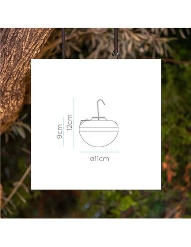 Ampoule LED rechargeable Cherry 900lm IP54 Newgarden