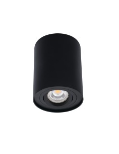 Plafonnier en saillie Kanlux BORD GU10 noir mat design arrondi moderne