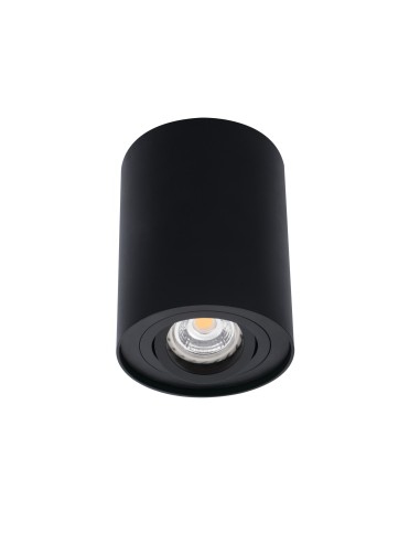 Plafonnier en saillie Kanlux BORD GU10 noir mat design arrondi moderne