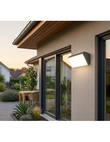 Applique extérieure solden anthracite mantra 7070 IP65 9 Watts