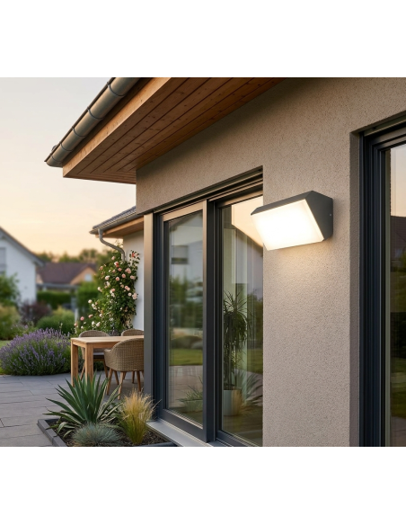 Applique extérieure solden anthracite mantra 7070 IP65 9 Watts