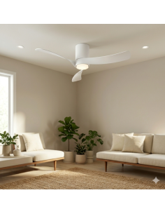 Ventilateur Diam.122 cm 19 W 2660 LM 3000/5000K Blanc - Mantra - Nemo II M 2