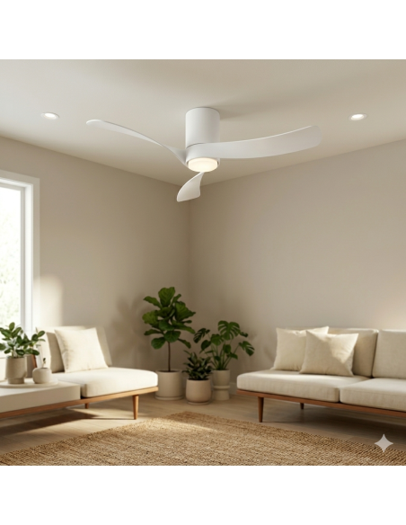 Ventilateur Diam.122 cm 19 W 2660 LM 3000/5000K Blanc - Mantra - Nemo II M