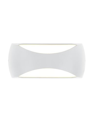 Détail applique murale extérieure LED BUTAN Mantra blanc IP65 1000 lumens