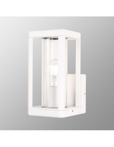 Détail applique murale extérieure NEVADA Mantra blanc douille E27 IP65