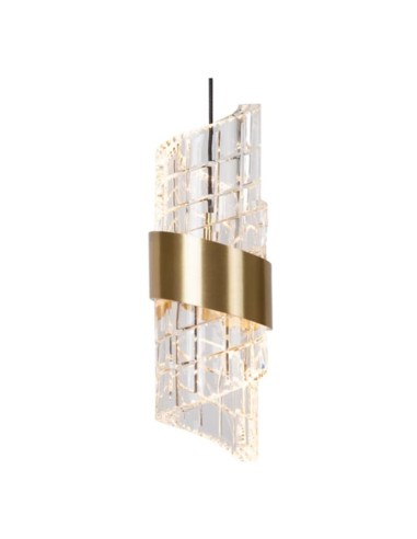 Suspension Diam. 13 cm LED 5x8W 2700K 520LM Or mat/ laiton - Lucide - Kligande