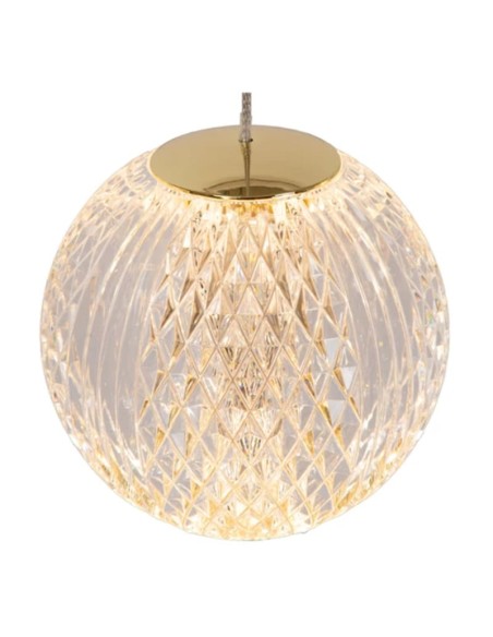 Suspension Led Diam. 25cm Dimmable 3 x4,7W 2700K Or mat - Lucide - Cintra