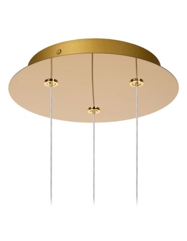 Suspension Led Diam. 25cm Dimmable 3 x4,7W 2700K Or mat - Lucide - Cintra