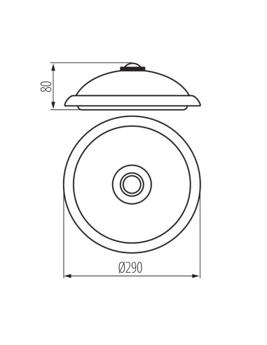 Plafonnier Led détecteur de mouvement - Kanlux - Fogler