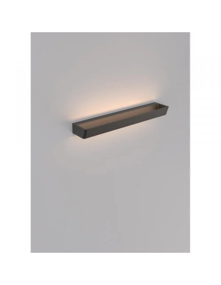 Détail applique murale ALTEA Mantra LED 3200 lumens diffuseur acrylique noir