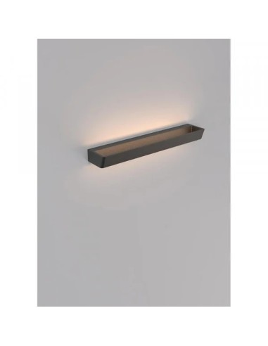 Détail applique murale ALTEA Mantra LED 2400 lumens diffuseur acrylique noir