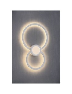 Applique murale intérieure Led  Mural blanche ronde 24 Watts - Mantra Leluminaireled.com 2