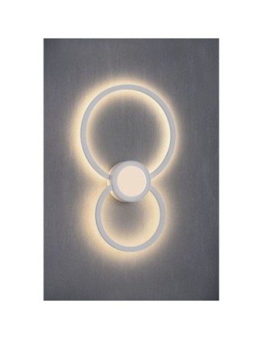 Applique murale intérieure Led  Mural blanche ronde 24 Watts - Mantra Leluminaireled.com