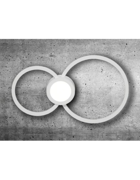 Applique murale intérieure Led  Mural blanche ronde 24 Watts - Mantra Leluminaireled.com