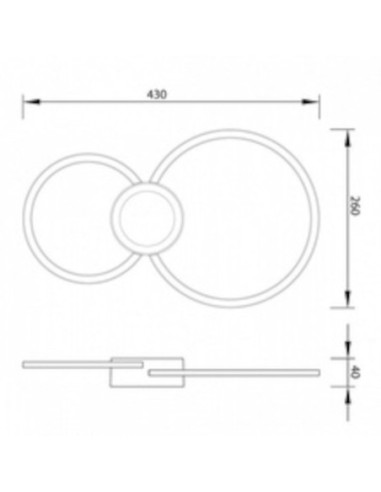 Applique murale intérieure Led  Mural blanche ronde 24 Watts - Mantra Leluminaireled.com
