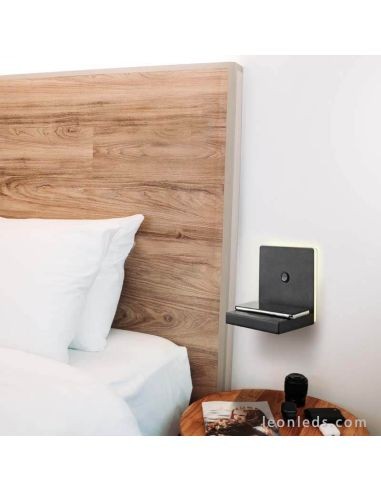 Applique murale design noir LED Mantra ZANZIBAR 210 lumens