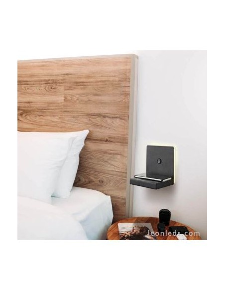 Applique murale design noir LED Mantra ZANZIBAR 210 lumens
