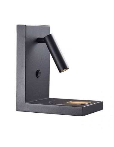 Applique murale design noir LED Mantra ZANZIBAR 210 lumens