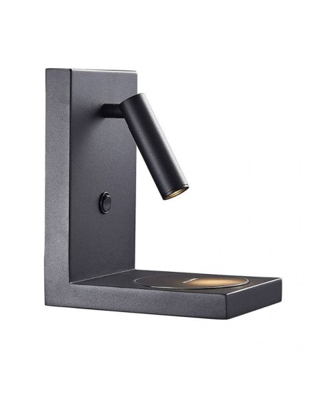 Applique murale design noir LED Mantra ZANZIBAR 210 lumens