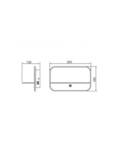 Applique murale intérieure Led  Lanzarote noire - Mantra Leluminaireled.com 2