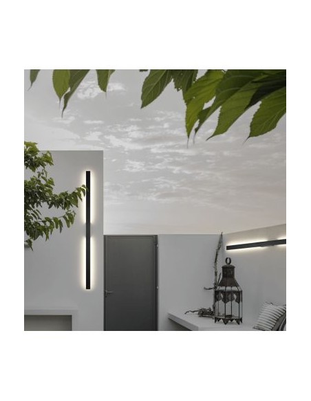 Applique murale extérieure Mantra Lotus blanc extra fin architecture moderne