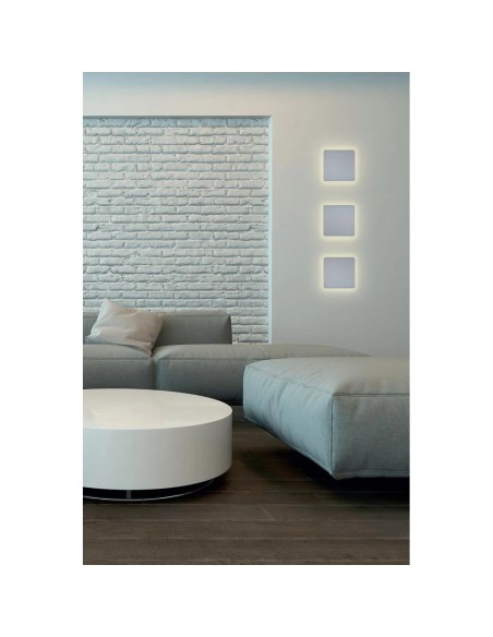 Applique LED extérieure Bora blanc installation mur terrasse entrée contemporaine