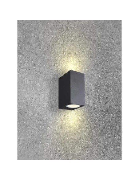 Applique extérieure Kandanchu double GU10 installation mur terrasse entrée design moderne