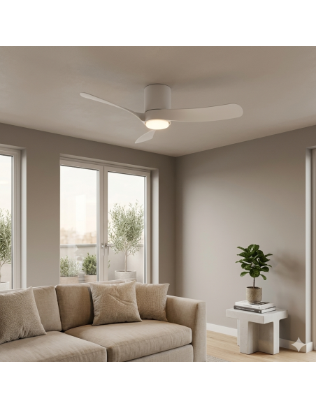 Ventilateur plafond Diam.97 cm 24 W 2700/5000K Blanc - Mantra - Nemo S