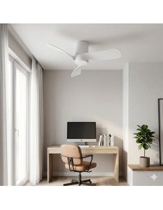 Ventilateur plafond Diam. 72 cm 18W 2700/5000K Blanc - Mantra - Nemo XS 2