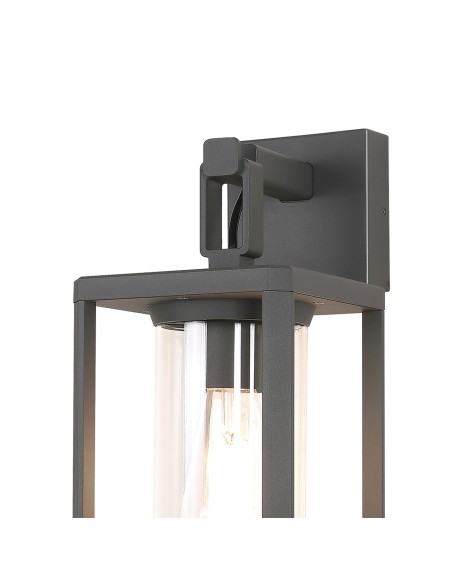 Éclairage extérieur applique murale Mantra Alps E27 ambiance chaleureuse ampoule filament façade