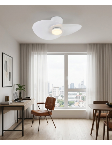 Ventilateur plafond Diam. 75 cm 18 W 3000/5000K Blanc - Mantra - Nenufar