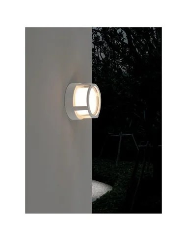 Plafonnier extérieur Mantra Creek installé sous porche moderne finition corten IP65