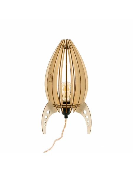 Lampe de table Led bois Ariane - Atelier Loupiote Leluminaireled.com