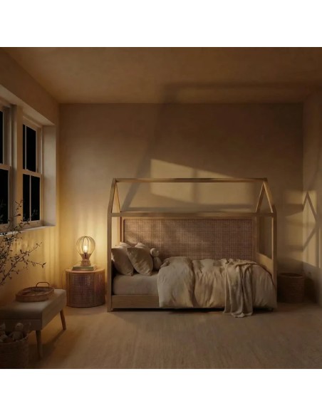 Lampe de table Led bois Archimède - Atelier Loupiote Leluminaireled.com