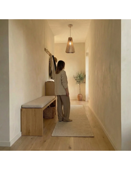 Suspension Led bois - Atelier Loupiote - Andromède