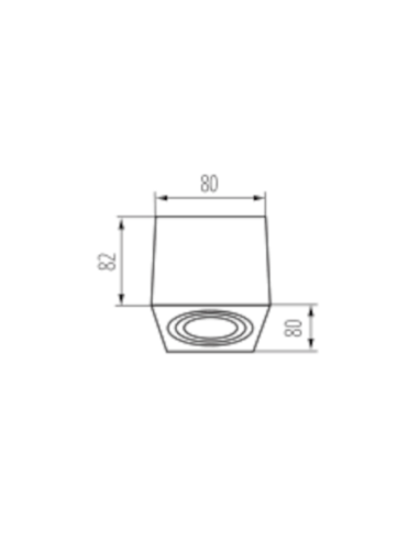 Support spot Led en saillie Duce-Al - Kanlux Leluminaireled.com