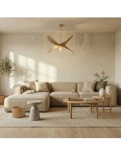 Suspension teinté chêne 65 cm - Atelier Loupiote - Albatros 2