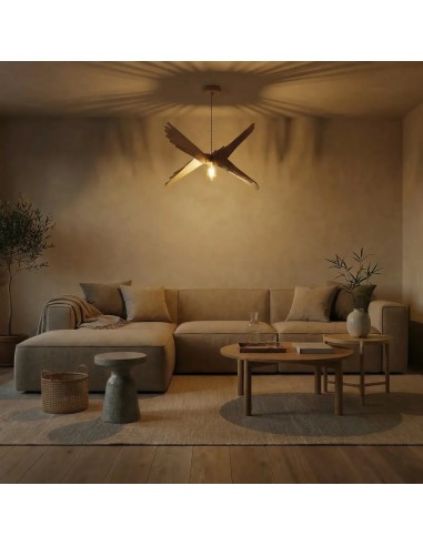 Suspension teinté chêne 65 cm - Atelier Loupiote - Albatros