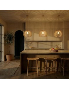 Suspension Led bois - Atelier Loupiote - Atlas 2