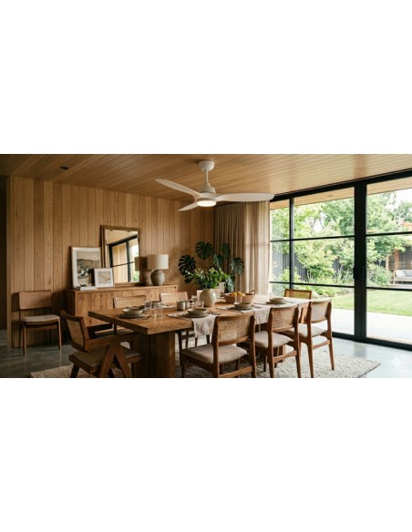 Plafonnier ventilateur dimmable CCT intérieur | Trio