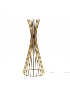 Lampadaire Led bois Tipi - Atelier Loupiote Leluminaireled.com