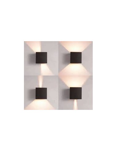 Applique extérieure design gris oscuro 2700K Mantra Davos
