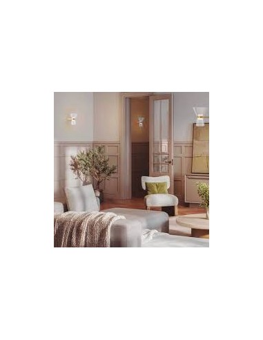 Détail applique murale décorative New York 9216 aluminium cristal IP20