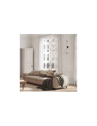 Détail applique murale LED Fugaz aluminium finition or design élégant IP20